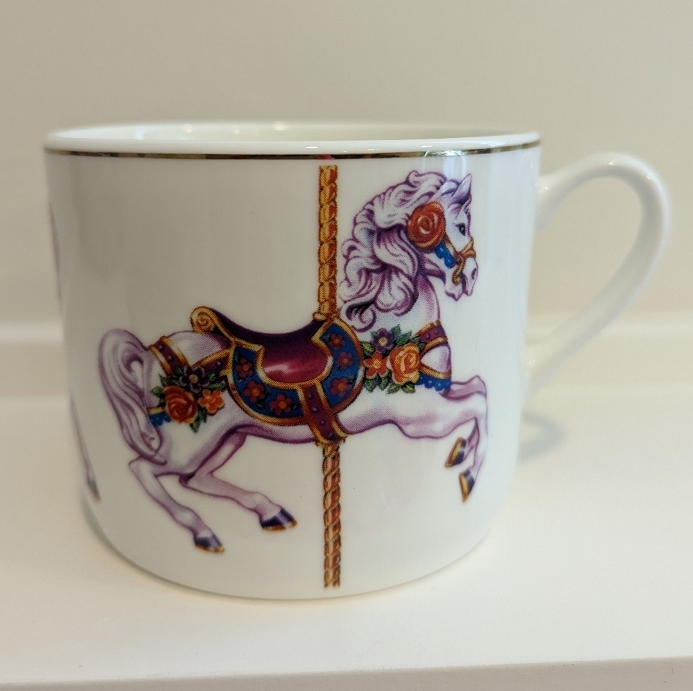 Carousel Horse Vintage Mug